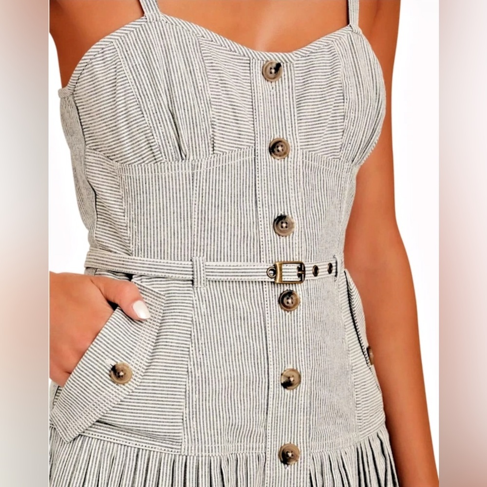 NWT Ulla Johnson Cleo Dress in Granite Size 4 - Picture 5 of 8